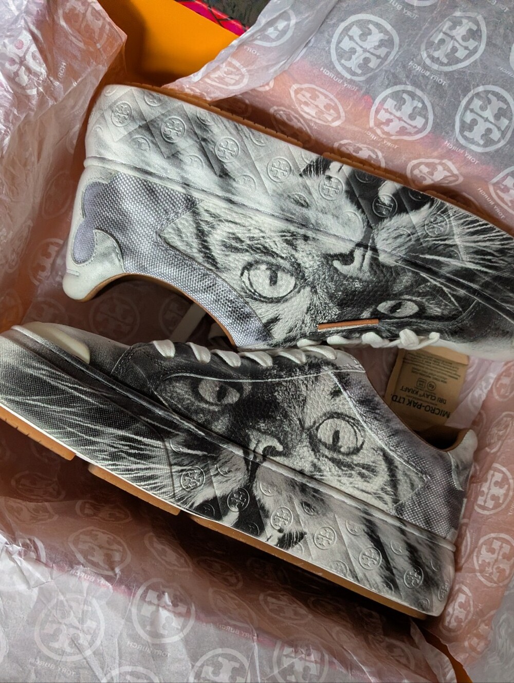 Tory Burch Lady Bug Sneaker Cat Portrait Series 9.5